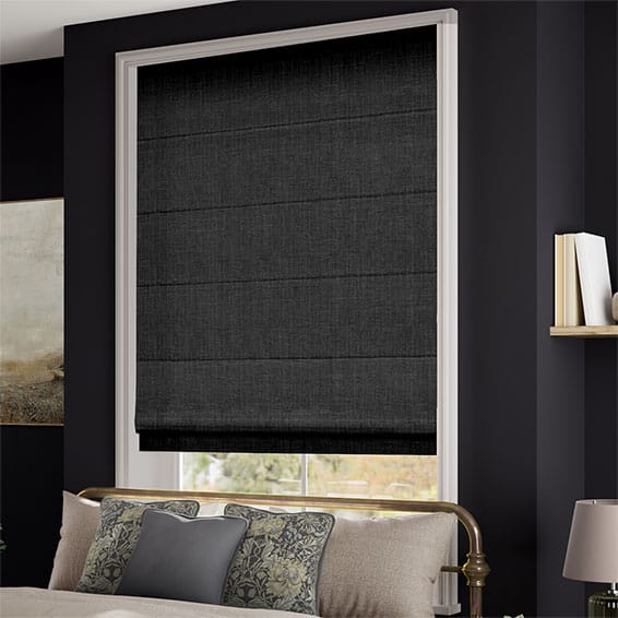 Electric Cavendish Charcoal Roman Blind - Image 2