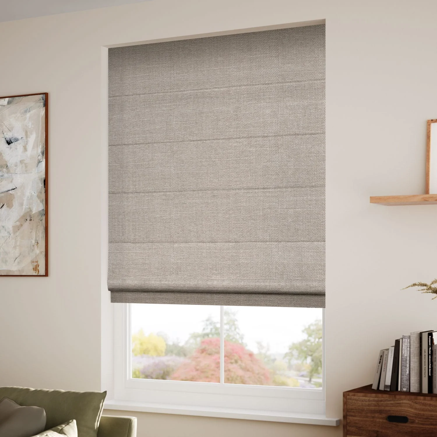 Electric Cavendish Warm Stone Roman Blind - Image 2