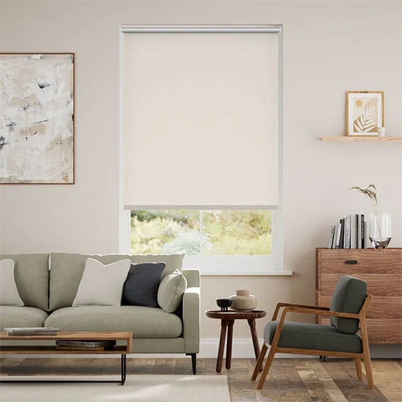 Electric Chromium Thermal Blackout Putty Roller Blind