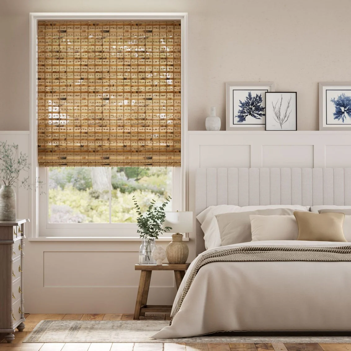 Electric Java Cedar Roman Blind