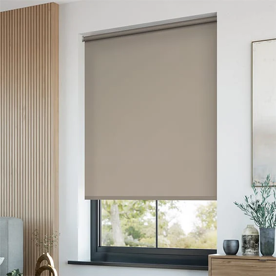 Electric Sevilla Blackout Stone  Roller Blind