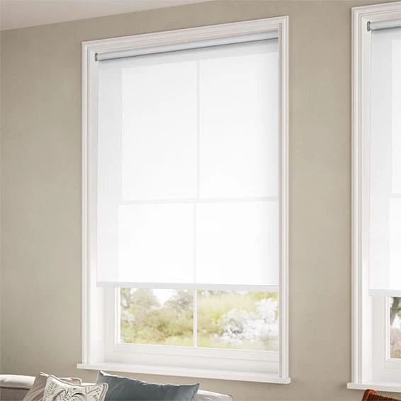 Electric Valencia Simplicity White Roller Blind - Image 3
