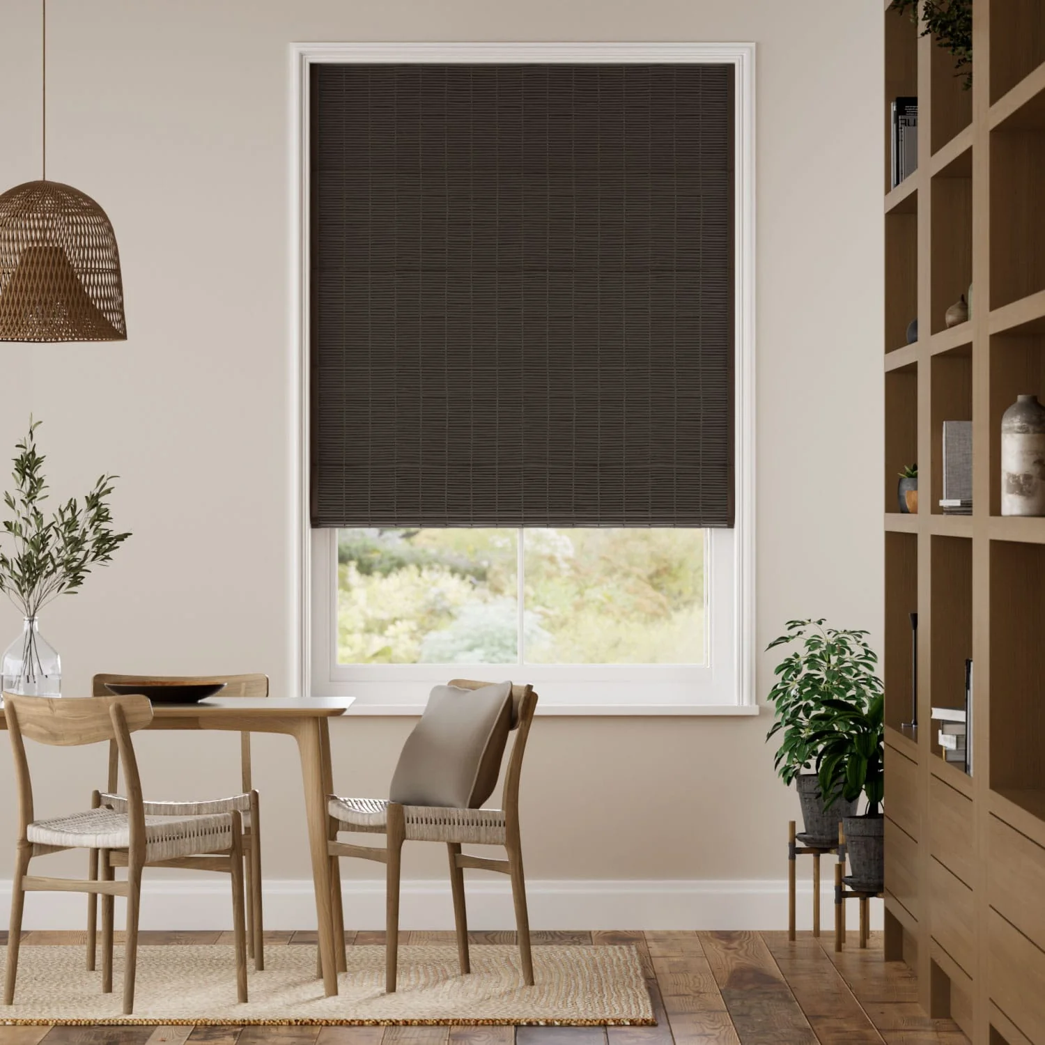 Electric Vanua Blackout Umber & Acorn Roman Blind