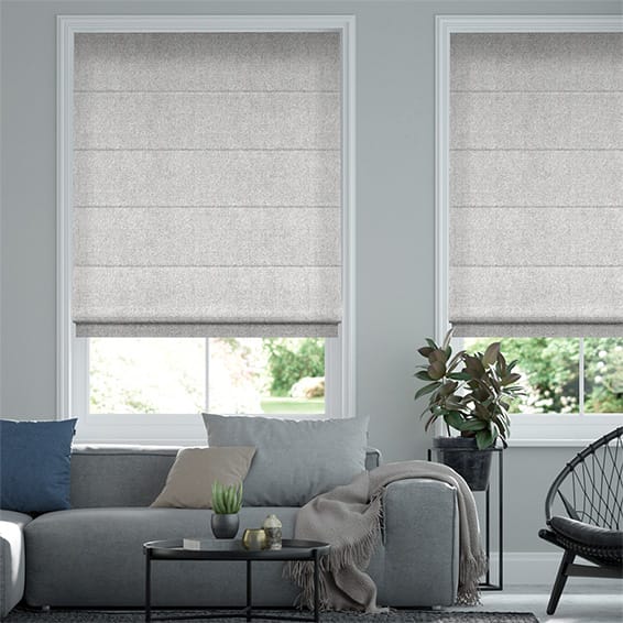 Electric Waycroft Grey Roman Blind