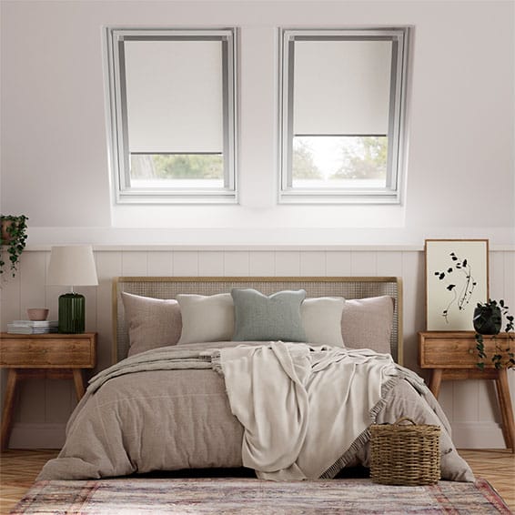 Elements Pale Grey Blackout Blind for DAKSTRA®/RoofLITE® Windows