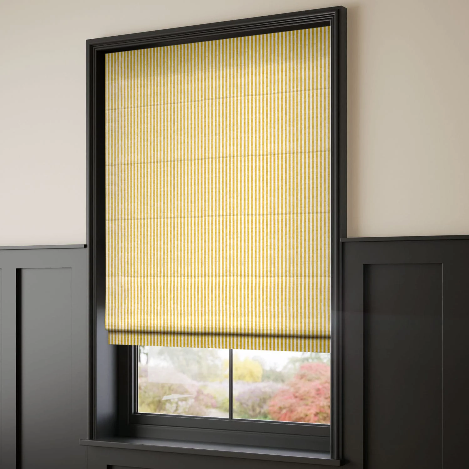 Ella Stripe Honey Roman Blind