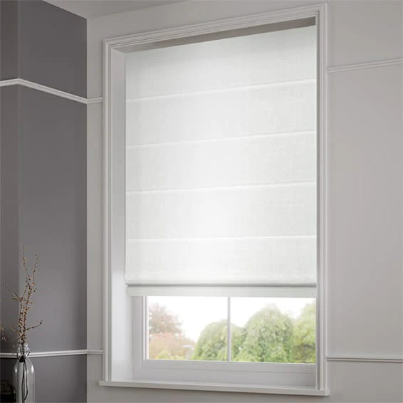 Eminence Faux Silk Snowdrop Roman Blind - Image 2