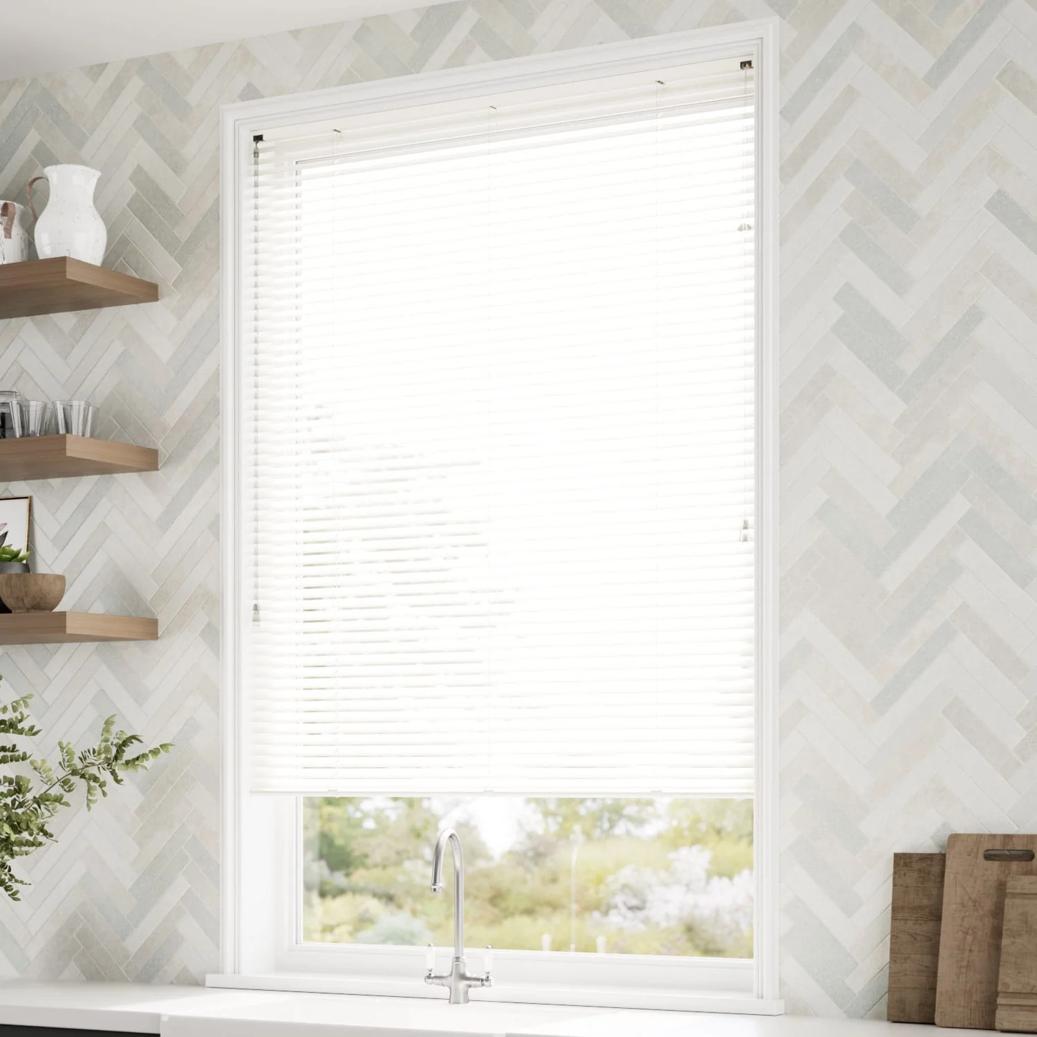Essence Milky White - 25mm Slat Venetian Blind - Image 2