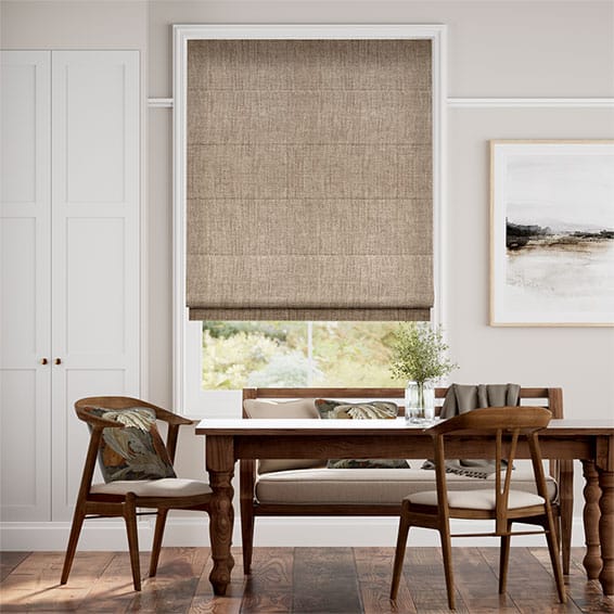 Eternity Linen Biscuit Roman Blind