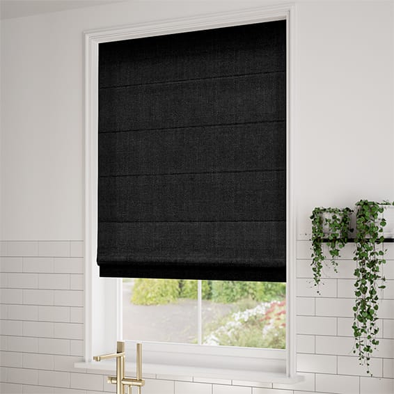 Eternity Linen Charcoal Roman Blind - Image 2