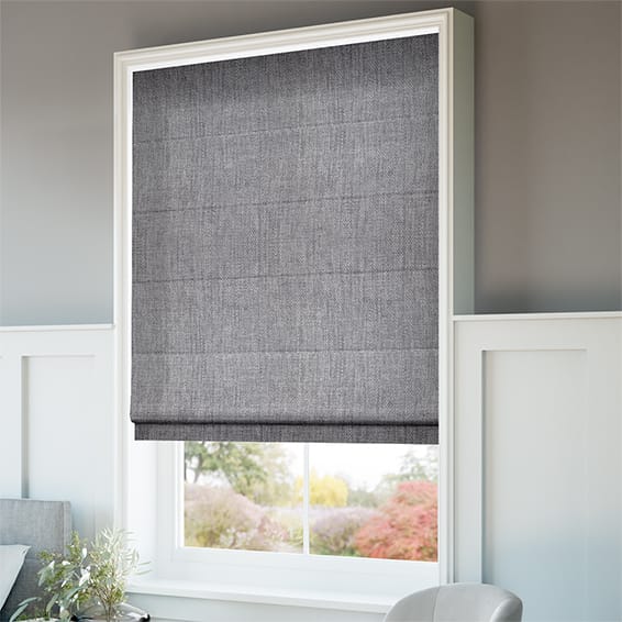 Eternity Linen Cinder Roman Blind - Image 2