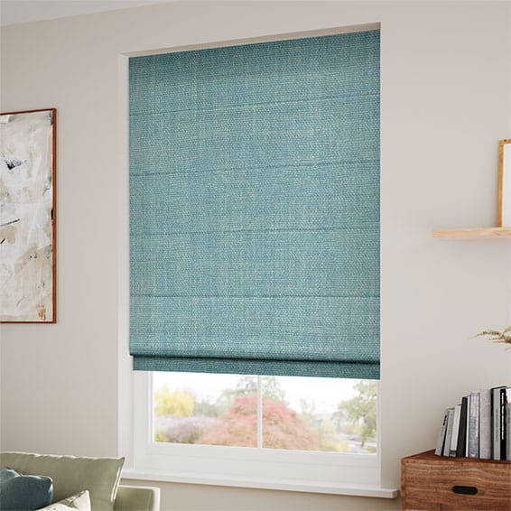 Eternity Linen Teal Roman Blind - Image 2