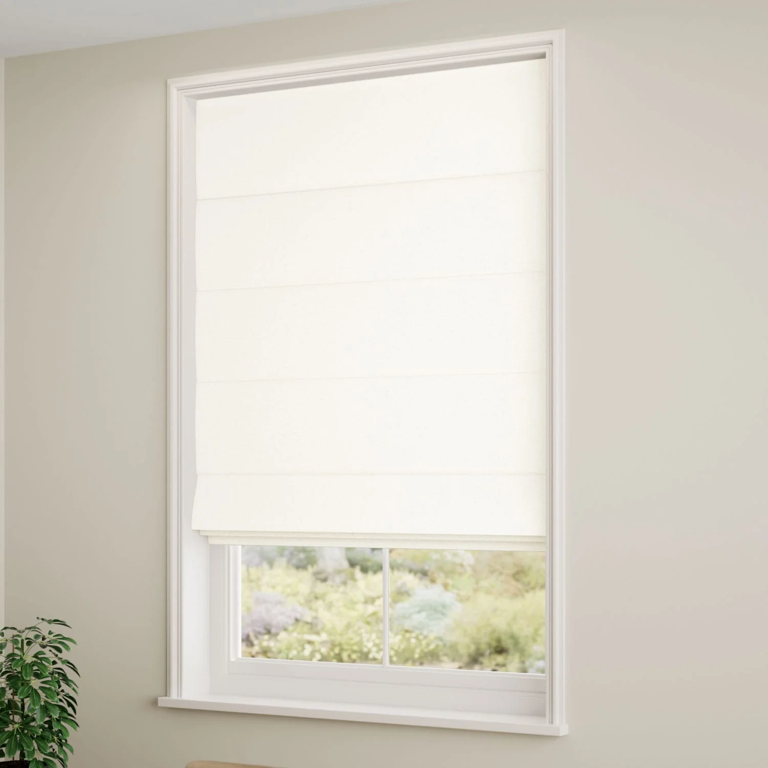 Etoile Natural White Roman Blind - Image 2
