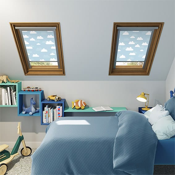 Expressions Blue Clouds Blackout Blind for VELUX® Windows