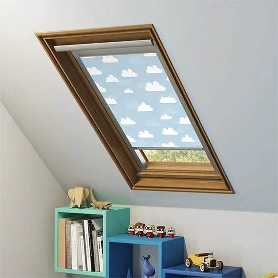 Expressions Blue Clouds Blackout Blind for VELUX® Windows - Image 3