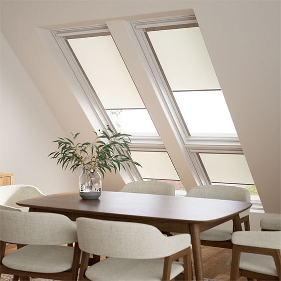 Expressions Vista Soft Cream Blind for DAKSTRA®/RoofLITE® Windows - Image 2