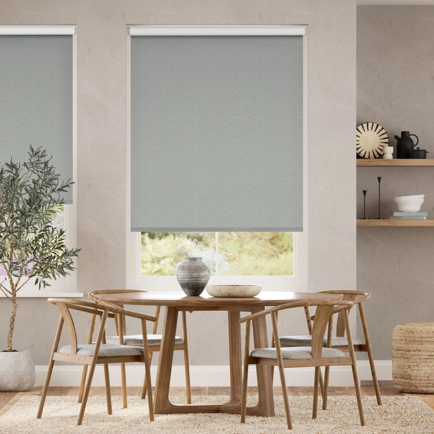 Fara Blackout Antique Stone Roller Blind - Image 2