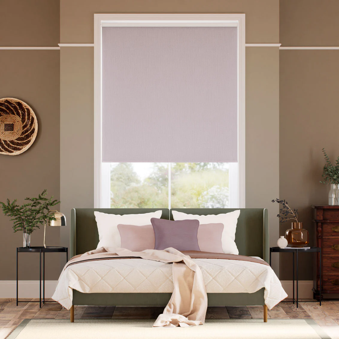 Fara Blackout Trailing Wisteria Roller Blind - Image 2
