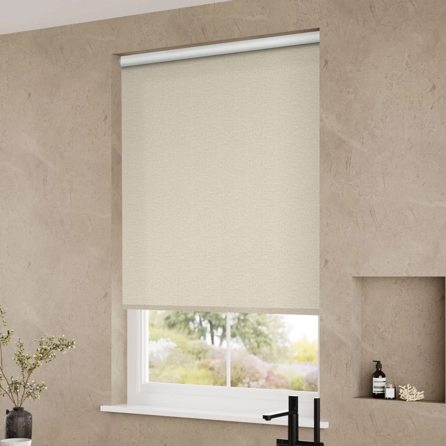 Fara Blackout Travertine  Roller Blind