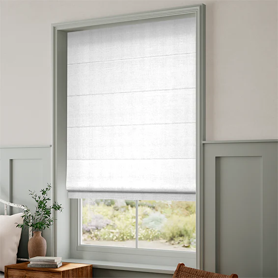 Felicity True White Roman Blind - Image 2
