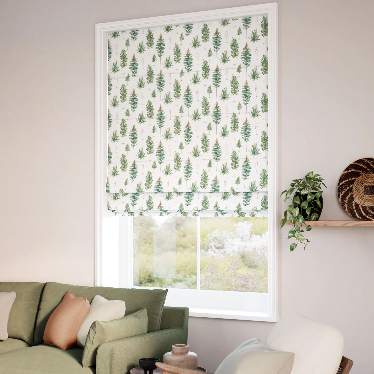 Fernery Fern Roman Blind - Image 2