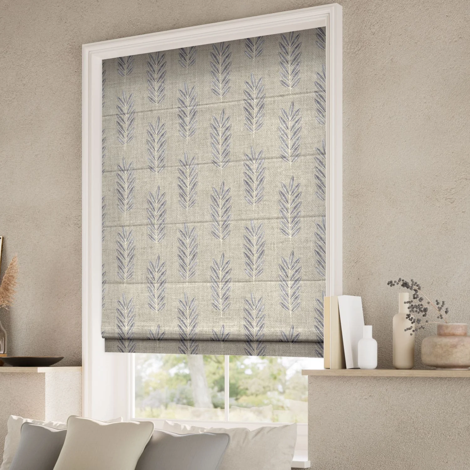 Folia Fjord Blue Roman Blind - Image 2
