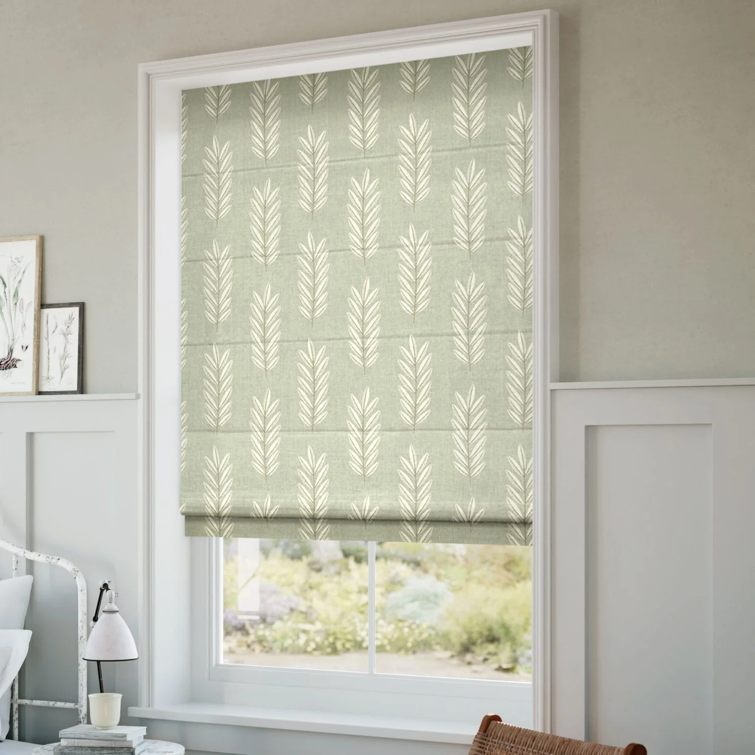 Folia Fresh Sage Roman Blind - Image 2