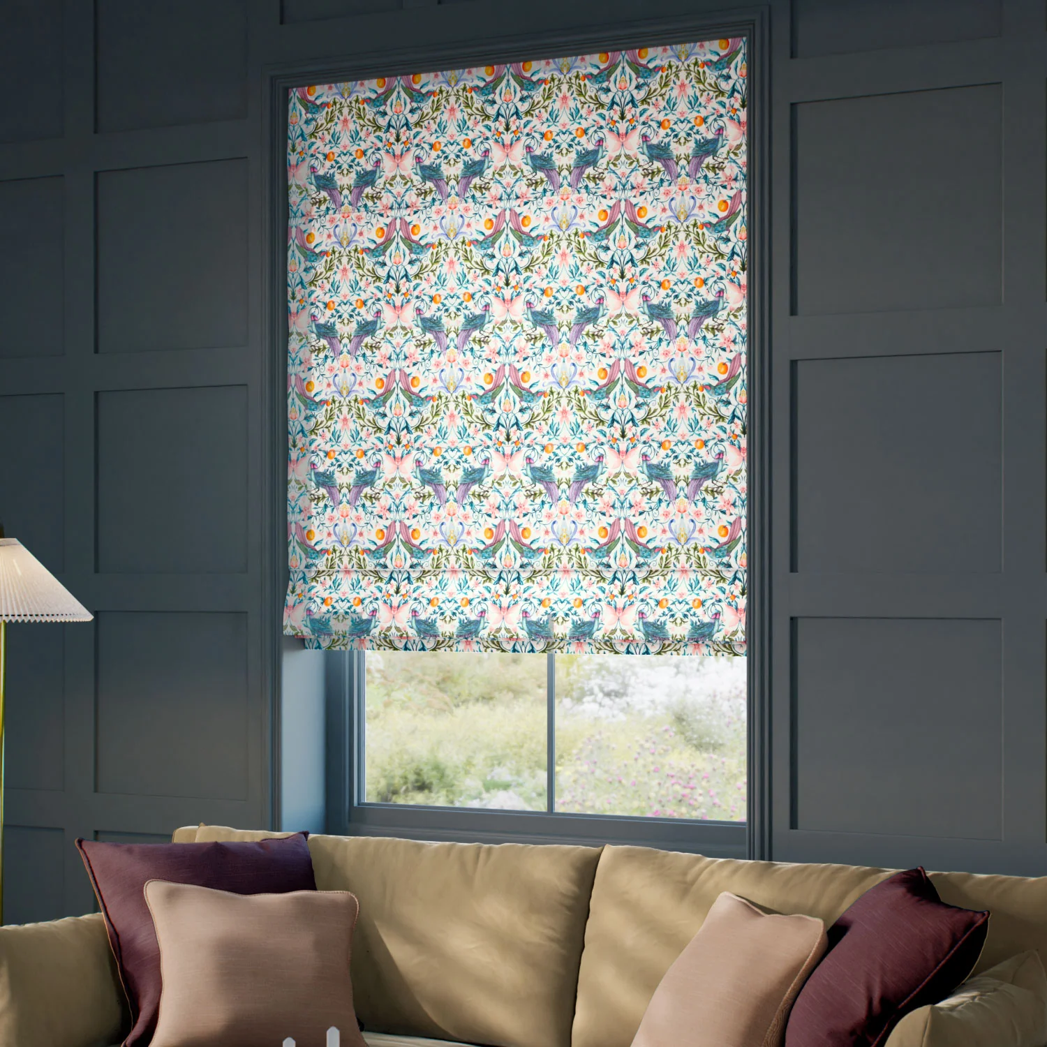Forbidden Fruit Jewel Roman Blind - Image 2