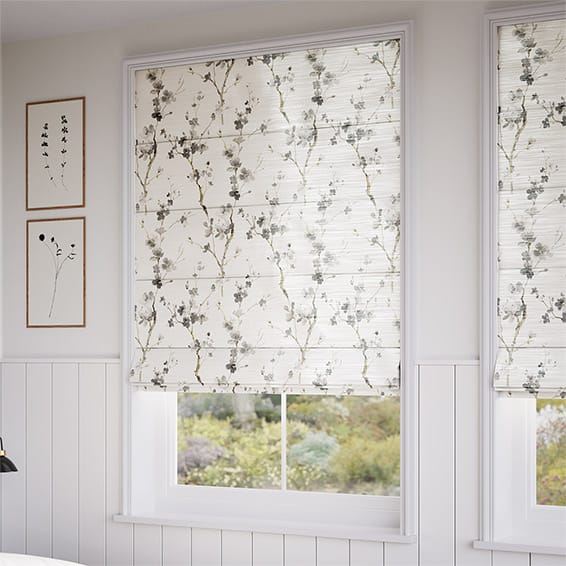 Fuji Blossom Faux Silk Cloud Roman Blind - Image 2