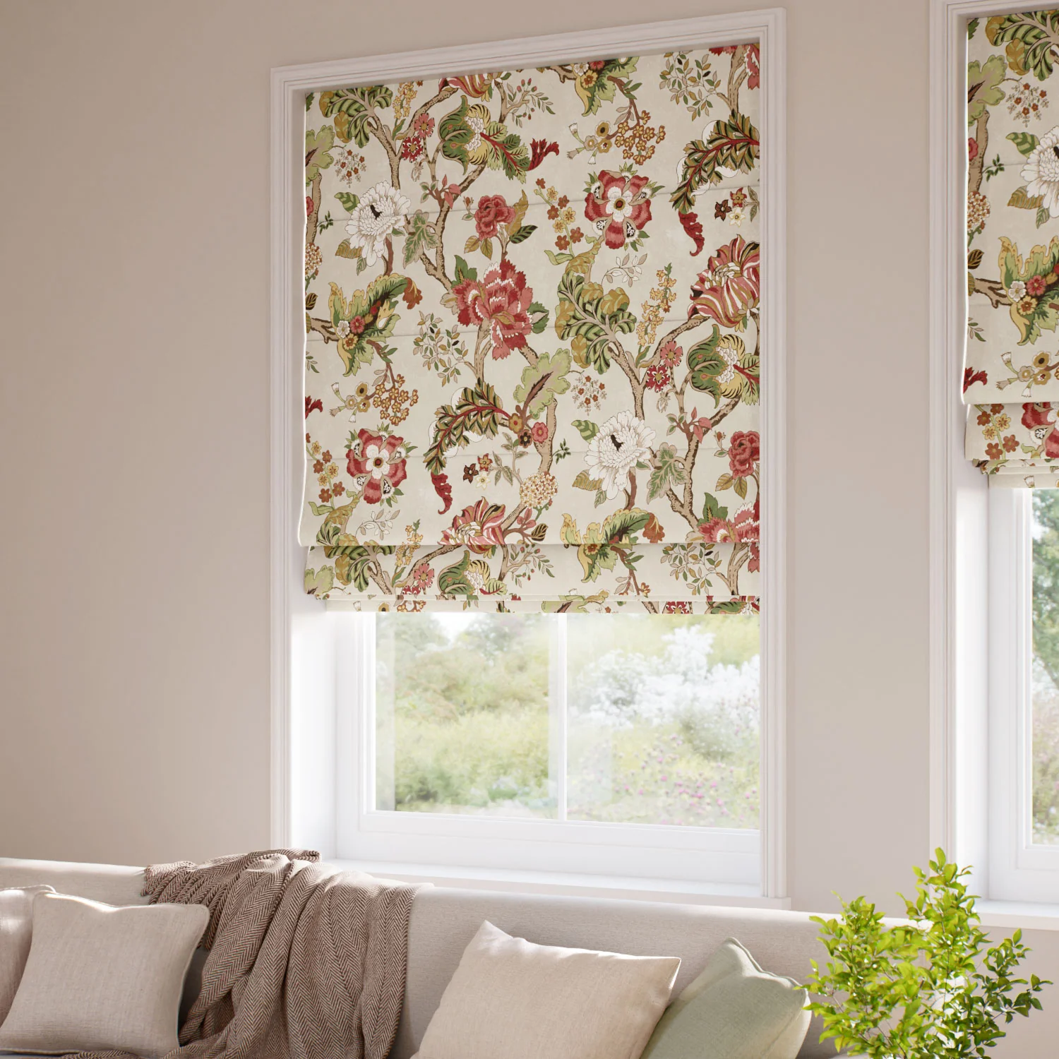 Fusang Tree Rouge Sage Roman Blind - Image 2