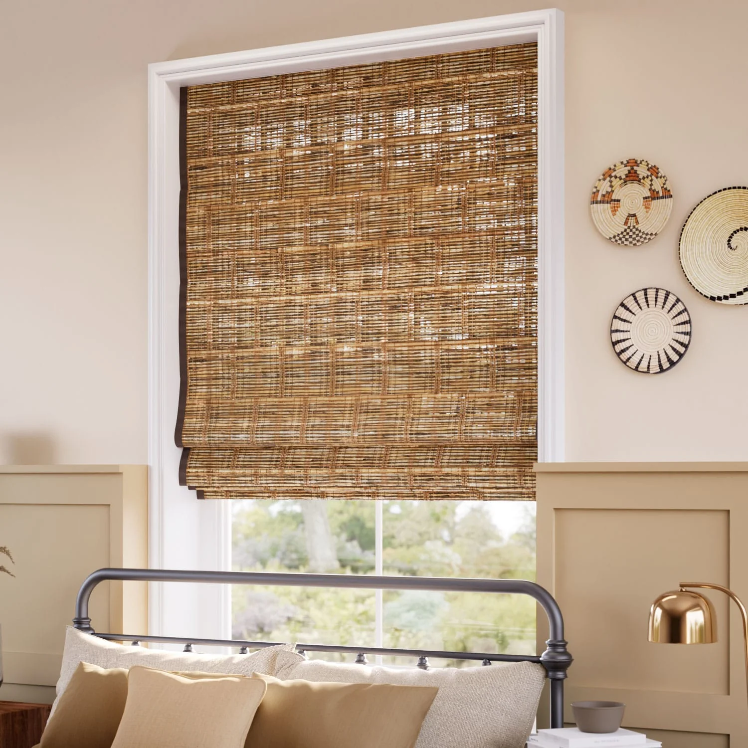 Gabor Chestnut & Acorn Roman Blind - Image 2