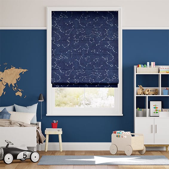 Galaxy Sky Denim Roman Blind