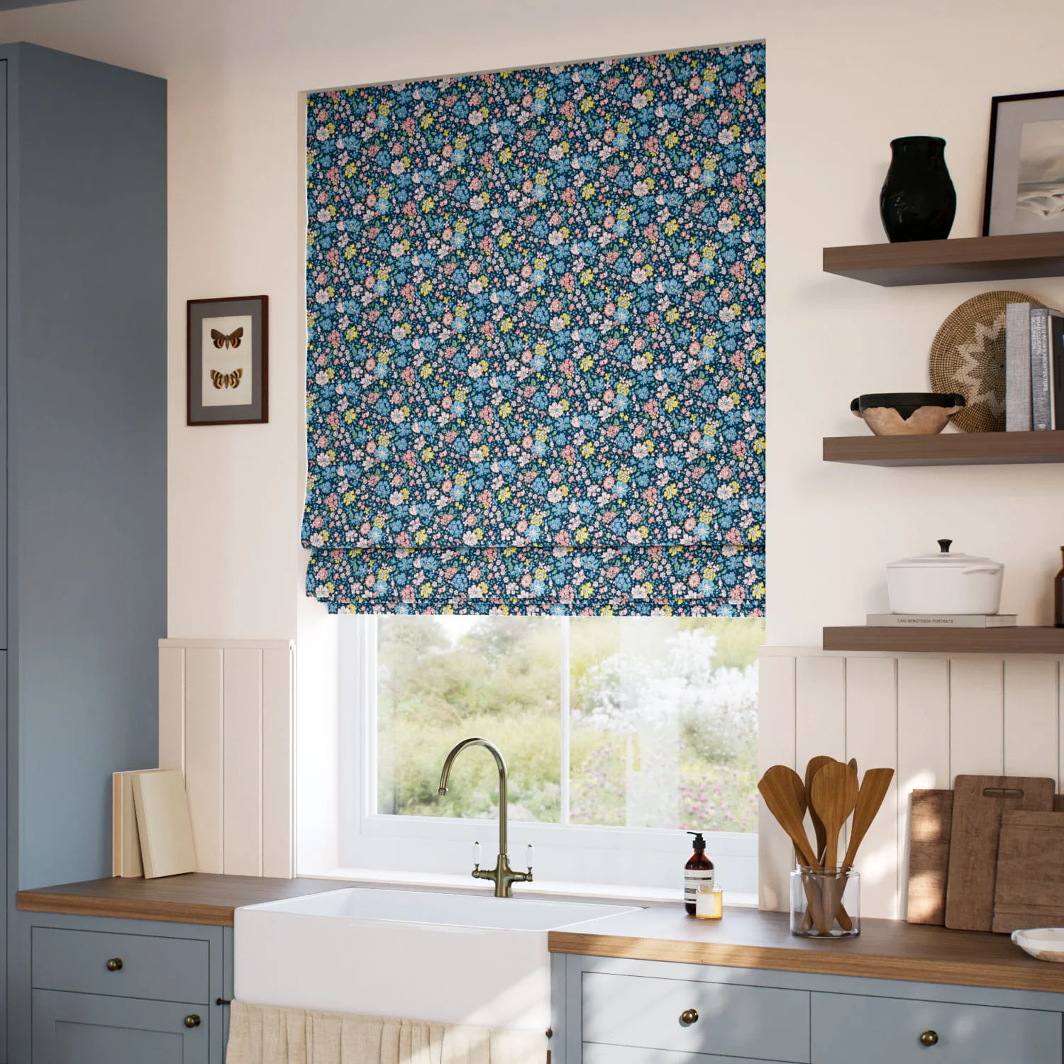 Glen Lyon Navy Roman Blind - Image 2