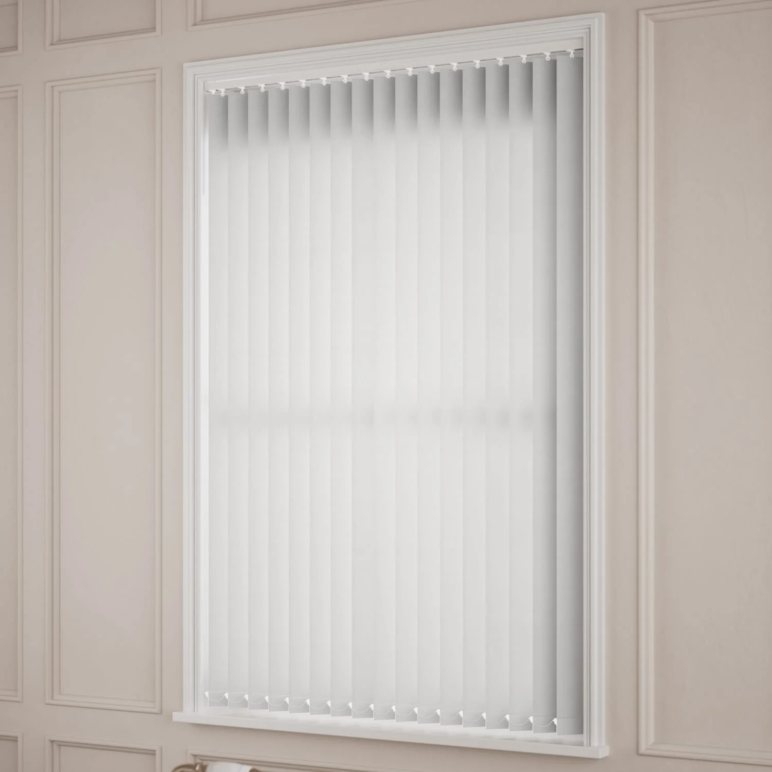 Grey PVC Blackout Vertical Blind - Image 2