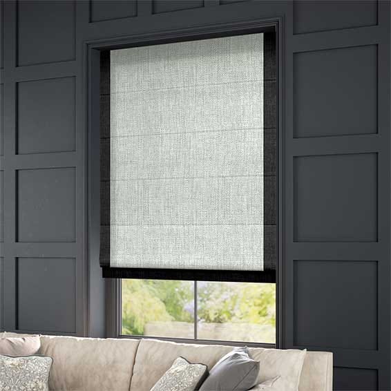 Halden Linen Limestone Roman Blind - Image 2