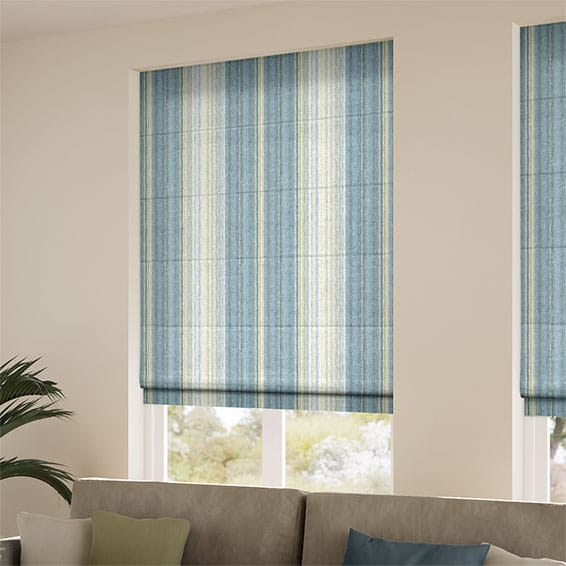 Harper Stripe Ocean Roman Blind - Image 2