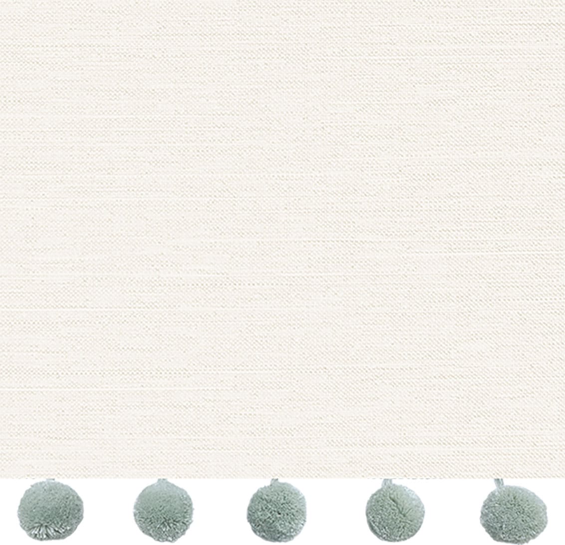 Harrow Cream & Ocean  Trimmed Roman Blind - Image 2