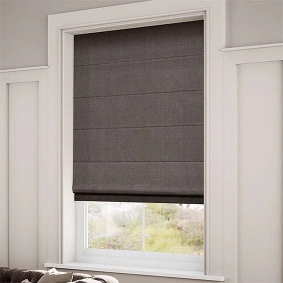 Harrow Grey Taupe Roman Blind - Image 2