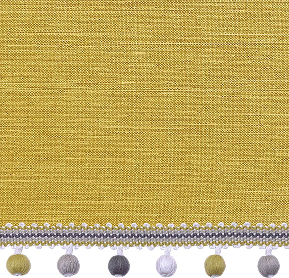 Harrow Mimosa Gold & Mustard  Trimmed Roman Blind - Image 2