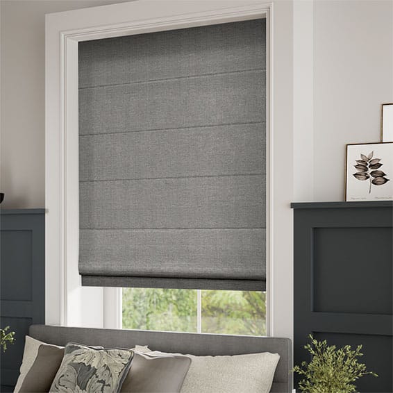 Harrow Tonal Grey Roman Blind - Image 2
