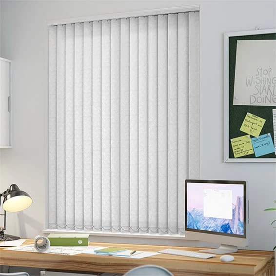 Helva White Vertical Blind - Image 2