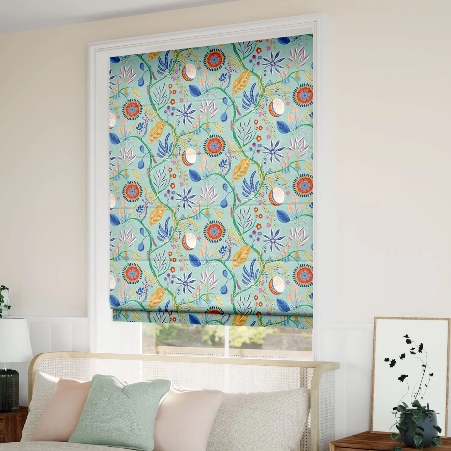 Jackfruit & The Beanstalk Sky Roman Blind - Image 2