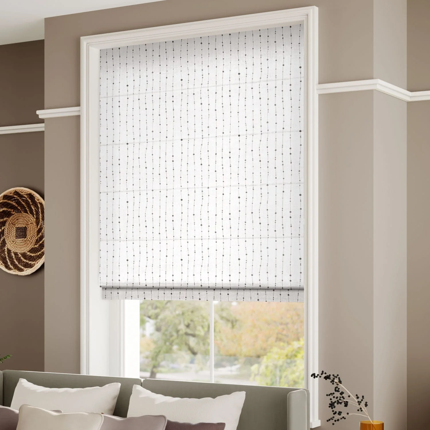 Knots Pewter Roman Blind - Image 2