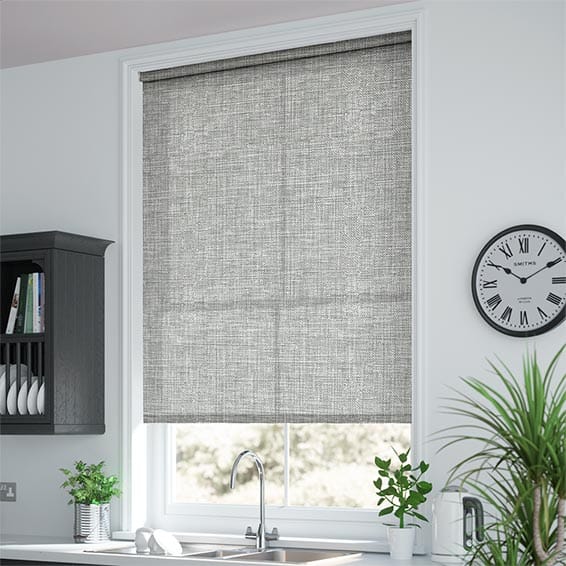 Laurent Silver Grey Roller Blind - Image 2