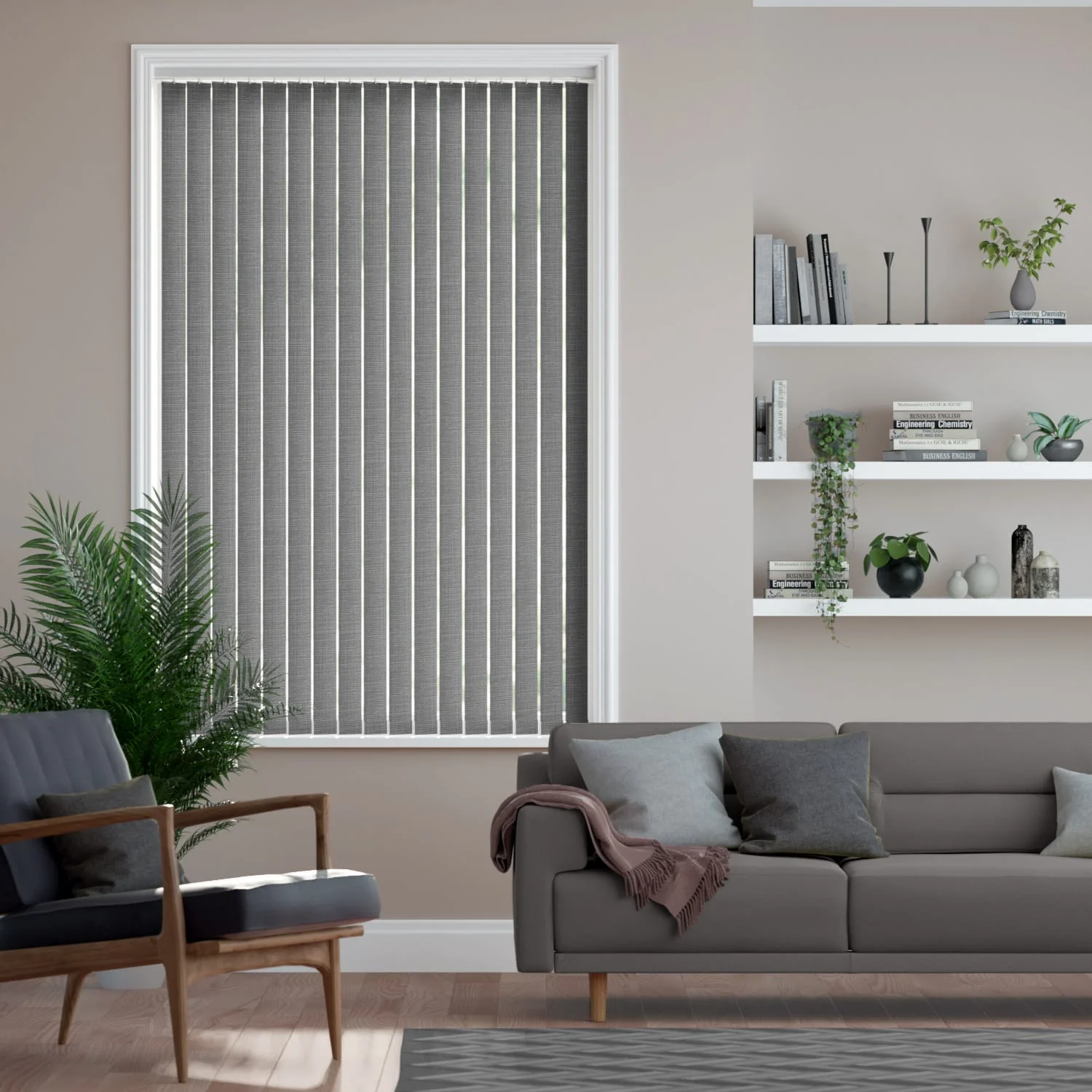 Laurent Steeple Grey Vertical Blind