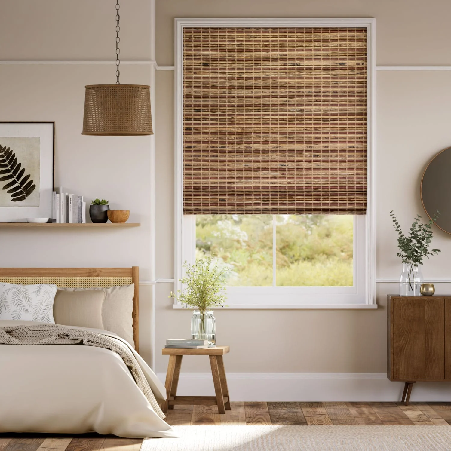 Loreto Chestnut Roman Blind