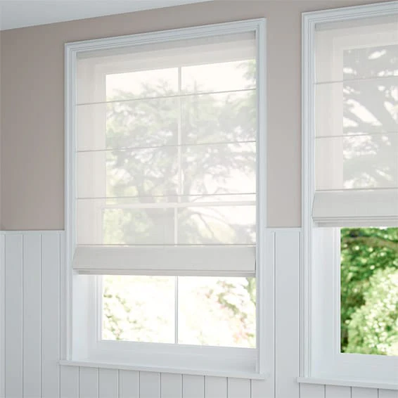 Lucid Voile White Roman Blind - Image 2