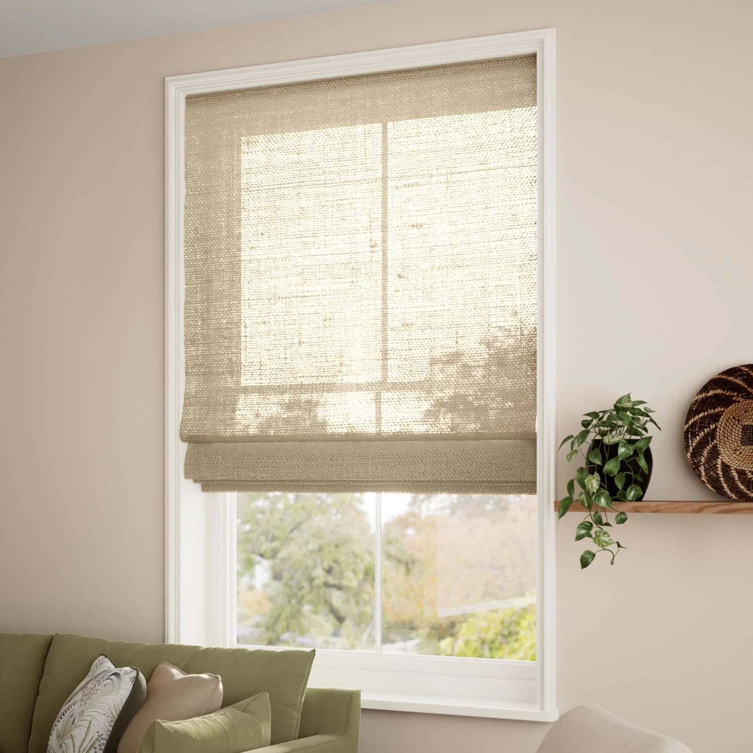 Lumiere Unlined Ariel Rye Roman Blind - Image 2