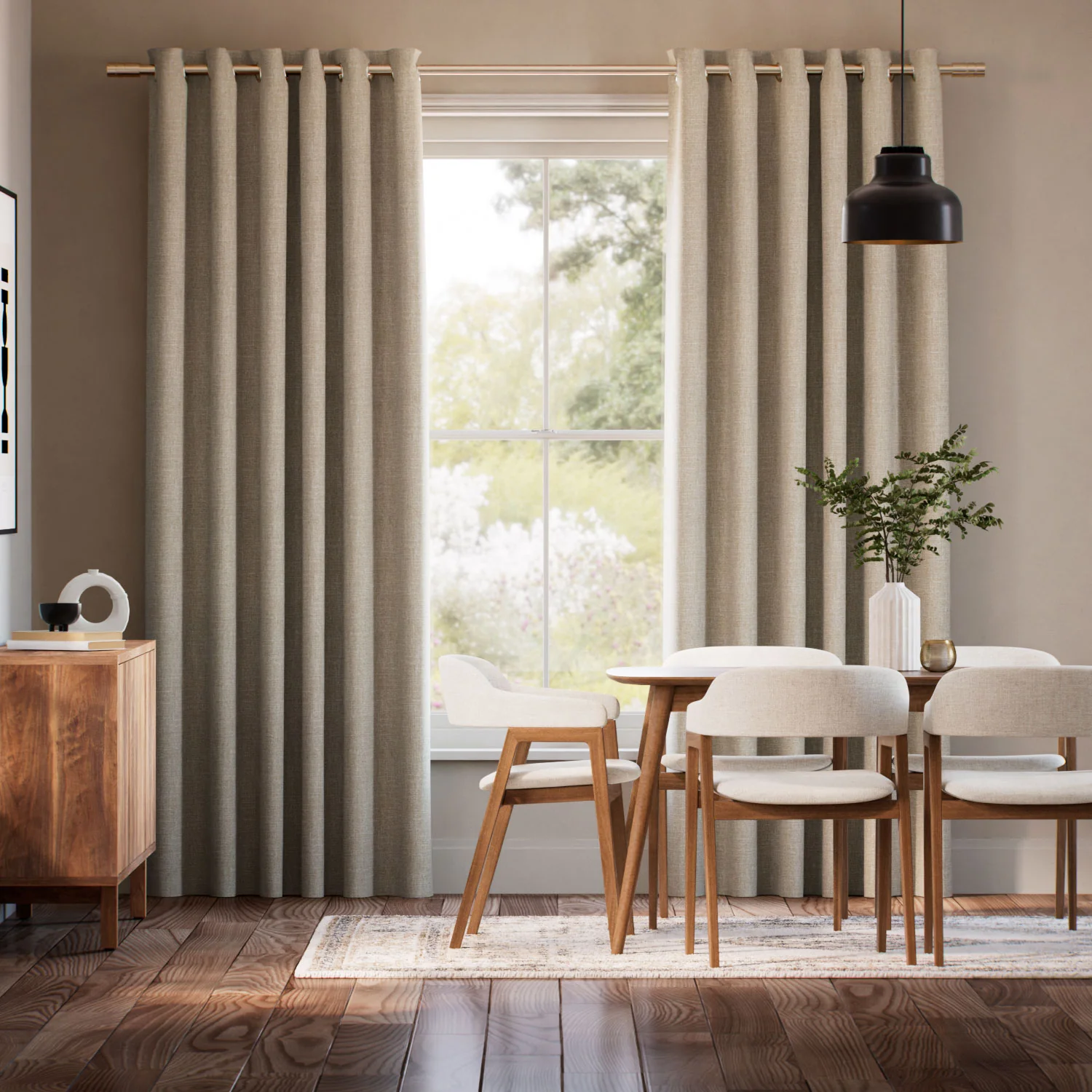 Lydia Almond Curtains