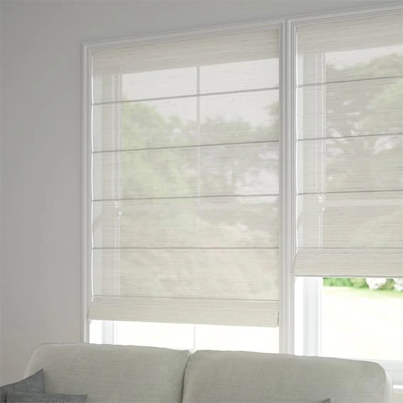 Madagascar Voile Neutral Roman Blind - Image 2